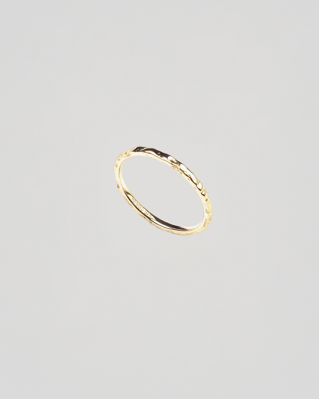 Hammered Slim Ring